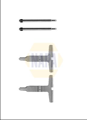 Napa NFK1373 Accessory Kit, disc brake pad - 1