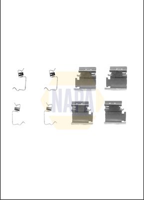 Napa NFK1375 Accessory Kit, disc brake pad - 1