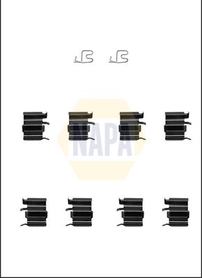 Napa NFK1379 Accessory Kit, disc brake pad - 1