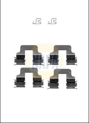 Napa NFK1384 Accessory Kit, disc brake pad - 1