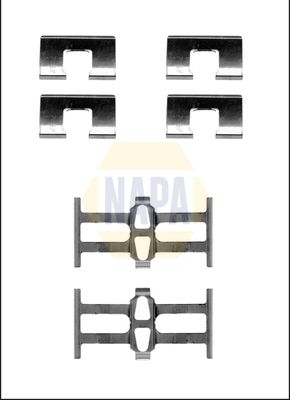 Napa NFK1401 Accessory Kit, disc brake pad - 1