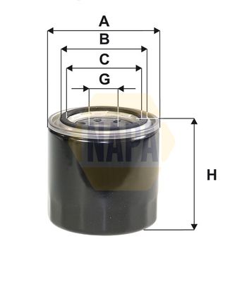 Napa NFO3155 Oil Filter - 1