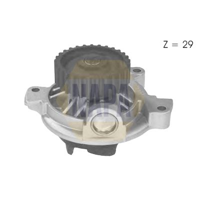 Napa NWP1013 Water Pump, engine cooling - 1
