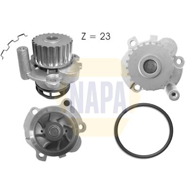 Napa NWP1038 Water Pump, engine cooling - 1