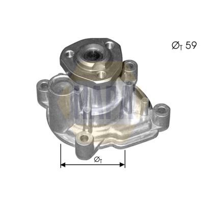 Napa NWP1041 Water Pump, engine cooling - 1