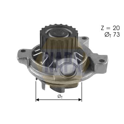 Napa NWP1077 Water Pump, engine cooling - 1