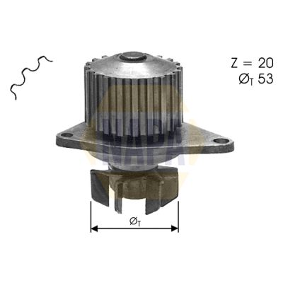 Napa NWP1130 Water Pump, engine cooling - 1