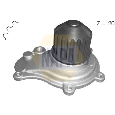 Napa NWP1152 Water Pump, engine cooling - 1