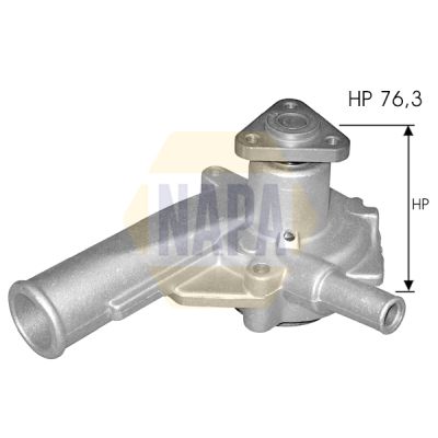 Napa NWP1197 Water Pump, engine cooling - 1