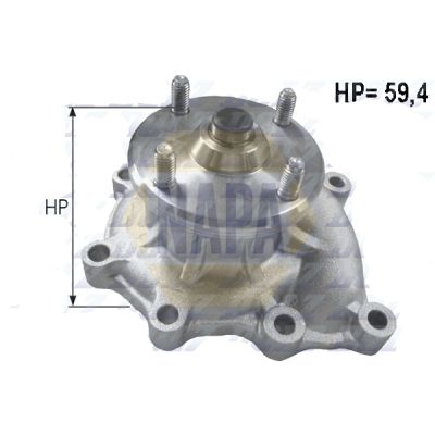 Napa NWP1274 Water Pump, engine cooling - 1