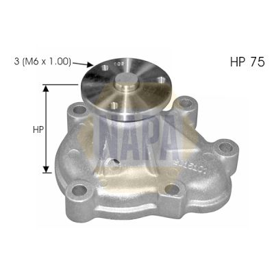Napa NWP1409 Water Pump, engine cooling - 1