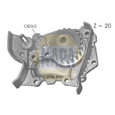 Napa NWP1442 Water Pump, engine cooling - 1