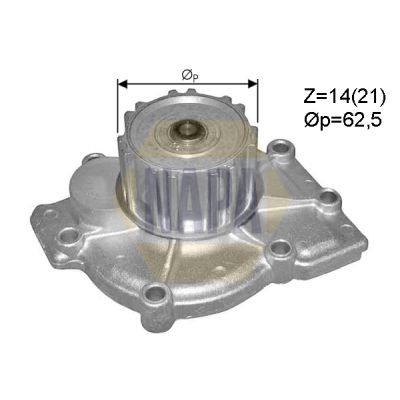 Napa NWP1466 Water Pump, engine cooling - 1