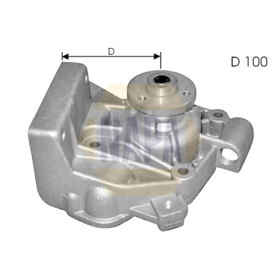 Napa NWP1474 Water Pump, engine cooling - 1