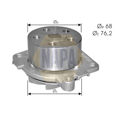 Napa NWP1488 Water Pump, engine cooling - 1