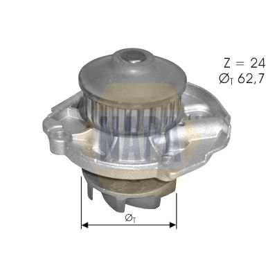 Napa NWP1497 Water Pump, engine cooling - 1