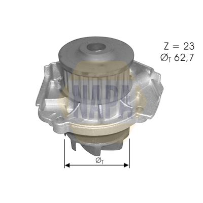 Napa NWP1500 Water Pump, engine cooling - 1