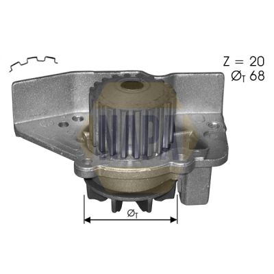 Napa NWP1546 Water Pump, engine cooling - 1