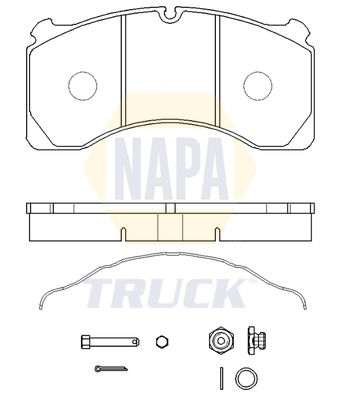 Napa Truck NTBP291241K Brake Pad Set, disc brake - 1