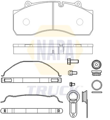 Napa Truck NTBP291431K Brake Pad Set, disc brake - 1