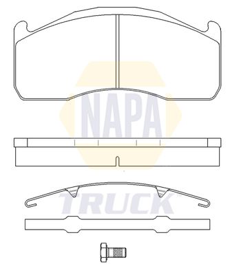 Napa Truck NTBP291511K Brake Pad Set, disc brake - 1