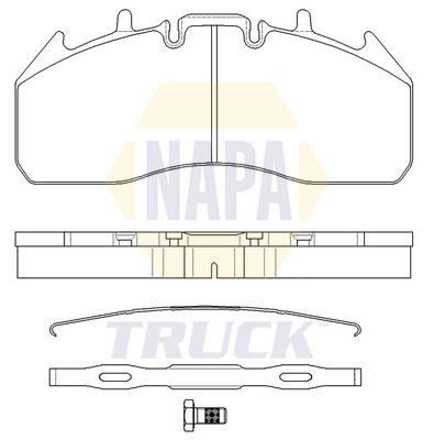 Napa Truck NTBP291741K Brake Pad Set, disc brake - 1