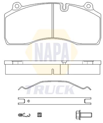 Napa Truck NTBP291811K Brake Pad Set, disc brake - 1