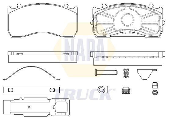 Napa Truck NTBP291831K Brake Pad Set, disc brake - 1