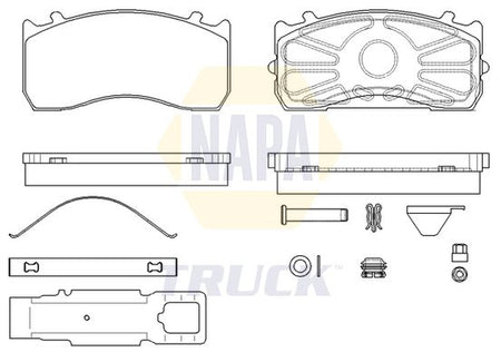 Napa Truck NTBP291831K Brake Pad Set, disc brake - 1
