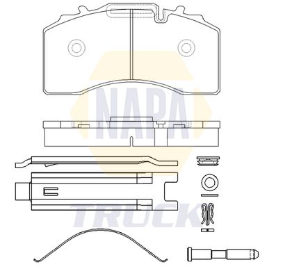 Napa Truck NTBP292281K Brake Pad Set, disc brake - 1