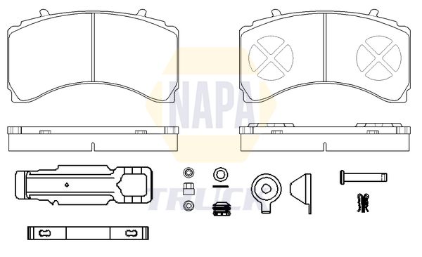 Napa Truck NTBP292441K Brake Pad Set, disc brake - 1