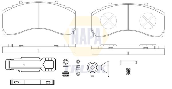 Napa Truck NTBP292461K Brake Pad Set, disc brake - 1