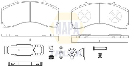 Napa Truck NTBP292461K Brake Pad Set, disc brake - 1