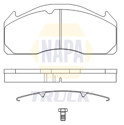 Napa Truck NTBP292771K Brake Pad Set, disc brake - 1