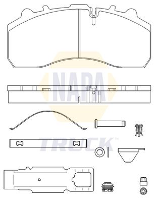 Napa Truck NTBP292781K Brake Pad Set, disc brake - 1