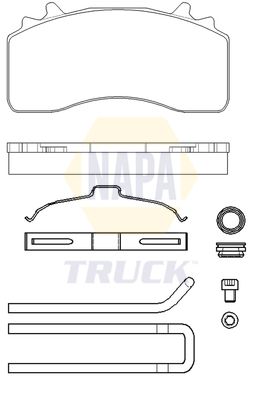 Napa Truck NTBP292791K Brake Pad Set, disc brake - 1