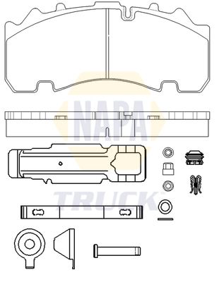 Napa Truck NTBP293071K Brake Pad Set, disc brake - 1