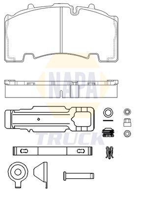 Napa Truck NTBP293081K Brake Pad Set, disc brake - 1