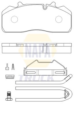 Napa Truck NTBP293131K Brake Pad Set, disc brake - 1