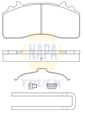 Napa Truck NTBP293151K Brake Pad Set, disc brake - 1