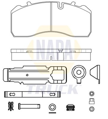 Napa Truck NTBP293201K Brake Pad Set, disc brake - 1