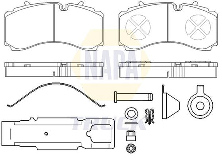 Napa Truck NTBP293281K Brake Pad Set, disc brake - 1