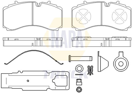 Napa Truck NTBP293281K Brake Pad Set, disc brake - 1
