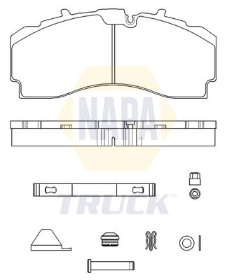 Napa Truck NTBP293311K Brake Pad Set, disc brake - 1