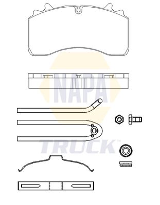 Napa Truck NTBP293361K Brake Pad Set, disc brake - 1