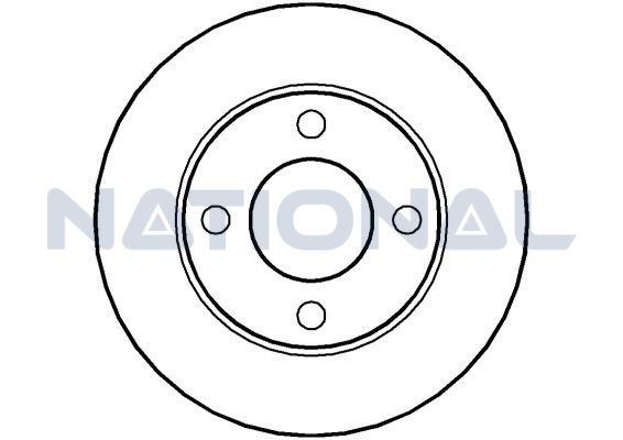 National Auto Parts NBD320 Brake Disc - 1