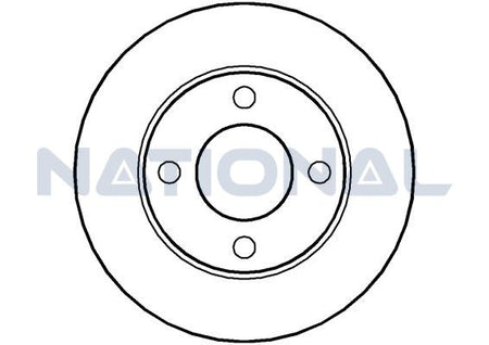 National Auto Parts NBD320 Brake Disc - 1