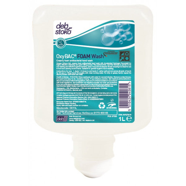 Oxybac Foam Hand Wash - 1 Litre Cartridge