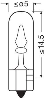 Osram 2721-2BL Bulb, interior light - 3