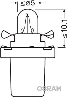 Osram 2721MF Bulb, interior light - 2